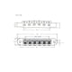 thumbnail image 3 of Puente Duradero Hugo de Espárragos para Guitarra Eléctrica Plateado Puente de silla de montar con rodillo, 3 of 10