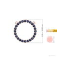 thumbnail image 5 of ANGARA Natural 2.16 ct Blue Sapphire Open Circle Eternity Pendant in 14K Rose Gold for Women (Size-2.5mm) | September Birthstone, Anniversary, Jewelry Gift for Women | Natural Blue Sapphire Necklace, 5 of 9