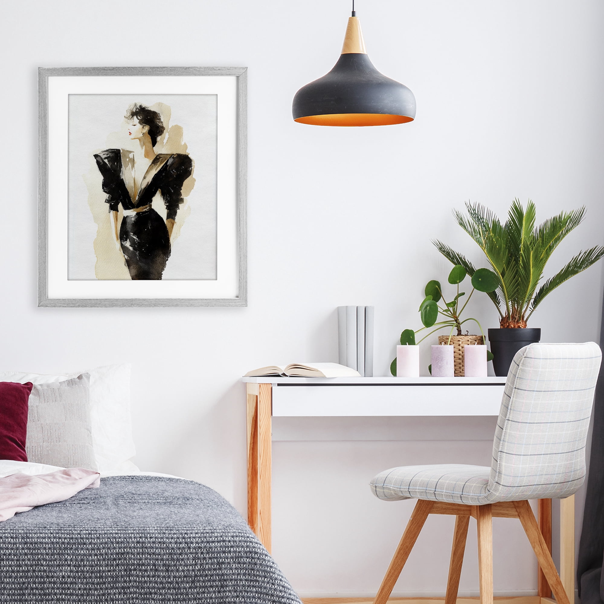 Stupell Industries Timeless Velvet Attitude Gray Framed Print Under Glass, design by Svetlana Aleynikova
