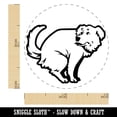 thumbnail image 2 of Dog Squat Poop Golden Retriever Rubber Stamp for Scrapbooking Crafting Stamping - Mini 1/2 Inch, 2 of 7