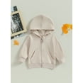 thumbnail image 2 of GXFC Little Girls Boys Fall Hoodies Clothes 1T 2T 3T 4T 5T Kids Long Sleeve Hooded Zip Up Sweatshirt Tops Autumn Casual Pullovers Clothing for Children Girls, 2 of 9