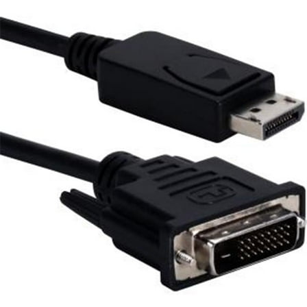 YW3114 15 ft. DisplayPort to DVI Digital Video Cable with Latches - Black - 15 ft