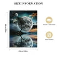 thumbnail image 2 of Acheng Moon Landscape Wall Art Decor Painting Pictures Print On Canvas, Tree By the Lake Moonlit Night Framed Canvas Wall Art for Home Decoration Living Room Bedroom Artwork picture 3, 2 of 5