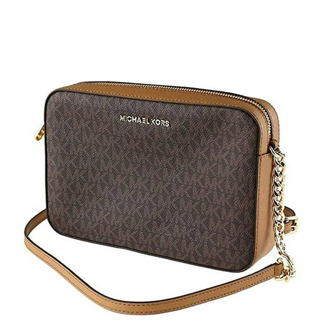 Bolsa Crossbody Michael Kors Café Con Monograma Michael Kors Crossbody Café