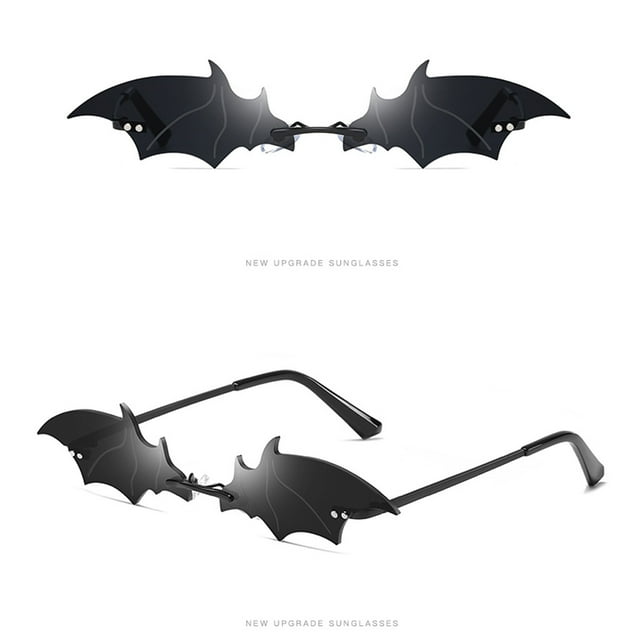 PEIXUN Funny Bat Shape Retro Sunglasses Glasses Eyewear Shades Vintage Irregular Unisex