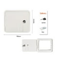 thumbnail image 2 of Boat Square Electric Cable Hatch Access Door &amp; 2 Keys Electric Power Cord Cable Hatch For Marine RV Yacht Motorhome Camper ,Rv Camper Accessories, 2 of 7