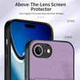 thumbnail image 2 of Allytechgroup for iPhone 16e Wallet Case, Premium PU Leather Back Cover Cards Holder Stand Compatible with Car Mount RFID Blocking Hand Wrist Full Protective Phone Case for Women Girls, Purple, 2 of 7