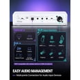 thumbnail image 3 of FIFINE WSC8 Gaming Audio Mixer for XLR Microphone, Game and Chat Mix Button with Software, 3 Channel Audio Interface for Volume Control, 48V Power, White, 3 of 10