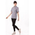thumbnail image 3 of Chaqueta de chef Chef Works Springfield para mujer, color gris, talla grande, 3 of 8