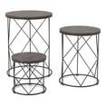 thumbnail image 2 of Furniture of America Nikova Contemporary Wood 3-Piece Nesting Tables in Black, 2 of 9