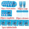 thumbnail image 2 of Stitch Birthday Decorations Balloons Tableware Plate Banner Happy Birthday Lilo and Stitch Decor Party Supplies for Kids Gift, 2 of 7