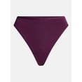 thumbnail image 6 of Joyspun Women's Shine Micro Thong Panties, 3-Pack, Sizes XS-XXXL, 6 of 8