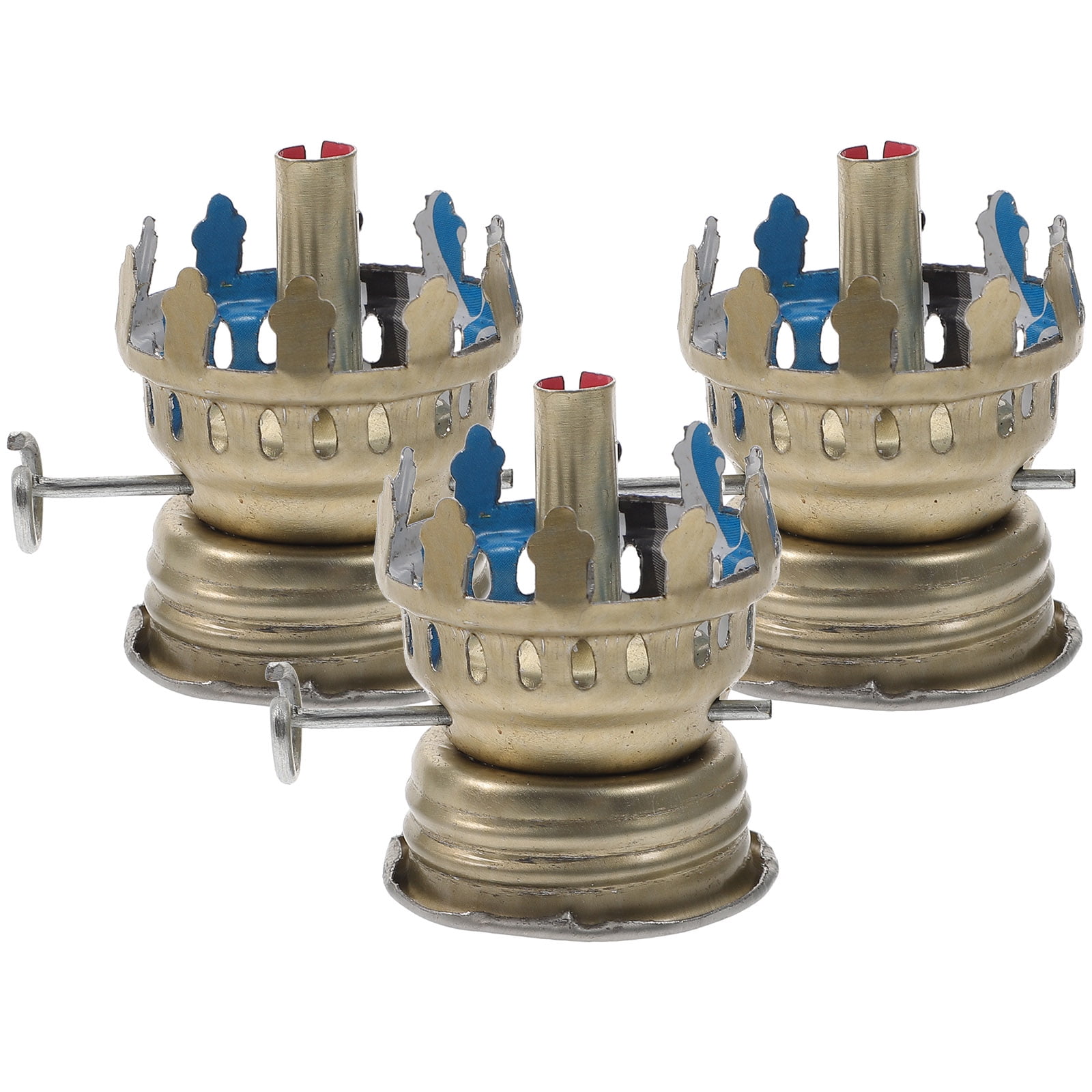 3pcs Oil Lamp Burner Kerosene Lamp Wick Burner Diy Kerosene Lamp Supply