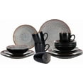 thumbnail image 2 of Stoneware Dinner Set Reactive Glaze (16pc Set, Beige), 2 of 14