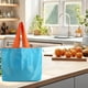 thumbnail image 5 of Bolsa de compras plegable y reutilizable con cierre de cordón, de poliéster Oxford, de gran capacidad y duradera, para compras y recados en supermercados. Aestivo | Azul | AESTIVO, 5 of 6
