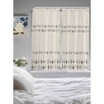 thumbnail image 3 of Vintage Botanical Living Room Curtains 2 Panel, Herb on Beige Leaves Retro Country Cafe Window Treatment, Extra Long Farmhouse Bedroom Bathroom Kitchen Curtains Drapes 104"x72", 3 of 6