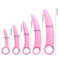 thumbnail image 2 of 5pcs Silicone Dilator Set Los Dilatadores Más Cómodos para Mujeres con Extensor y Expansor Entrenador del Suelo Pélvico Juego de Dilatador del Suelo Pélvico (Curvado Tamaños 1 a 5), 2 of 3