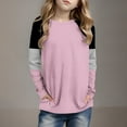 thumbnail image 2 of Auroural Girls Clothes Size 10 12 Girls Tops Size 10-12 Long Sleeve Graphic Motion Fashionable And Cute Round Neck Long Sleeved Pink, 2 of 6