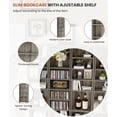 thumbnail image 6 of DVD Tower Storage Rack, 8-Tier Media Storage Shelves with Adjustable Shelves CD Cabinet for Living Room Bedroom Office, 6 of 14
