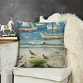thumbnail image 2 of YINGXI Summer Beach Life Throw Pillow Covers Relax Nautical Ocean Sea Coastal Outdoor Decorations Decorative Throw Pillows Cases for Beach House Bed Living Room Couch Sofa Decor 22x22in, 2 of 5