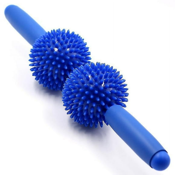 Dual Massage Sticks, Tibial Muscle Roller With 2 Rotating Massage Balls, Concept Of Deep Tissue Tension Release At Trigger Po