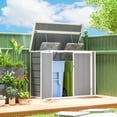 thumbnail image 2 of Outsunny 41 Cu. Ft. Outdoor Storage Shed, Storage Box w/ Chain Lid, Grey, 2 of 10