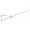 thumbnail image 2 of 55" Petite Café Curtain Rod, Leaf Finials, Wall or Ceiling Mount, White, 2 of 3