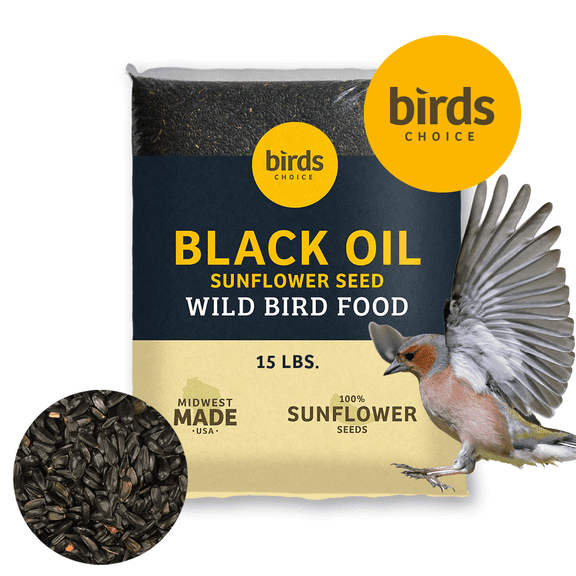 Birds Choice Black Oil Sunflower Wild Bird Food - 15 lbs.