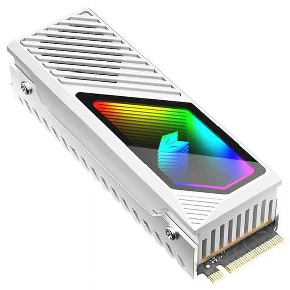 New RGB M.2 2280 SSD Heatsink M.2 Radiator 5V 3 Pin ARGB Solid State Drive Cooler Built-in Fan Hard Drive Heatsink B
