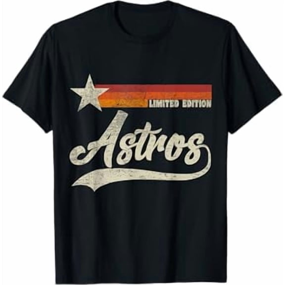 Vintage Astros Retro Style 70s 80s First Name T-Shirt