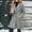 Gray, variant on Women's Wool Blend Peacoat Double Breasted Notch Lapel Mid Length Coat with Pockets, Classic Long Sleeve Outerwear for Fall Winter Business Casual