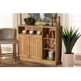 thumbnail image 1 of Skyline Decor Natural Oak Brown Finished Wood 2-Door Dining Room Sideboard Buffet, 1 of 3