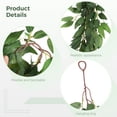 thumbnail image 3 of 3 Pcs Artificial Greenery Vines, 6.5 Ft Lifelike Faux Hanging Plants for Wall Bedroom Wedding Decor, Silk Decorative Garland for Home Party, Easy Setup Realistic Look, 3 of 5