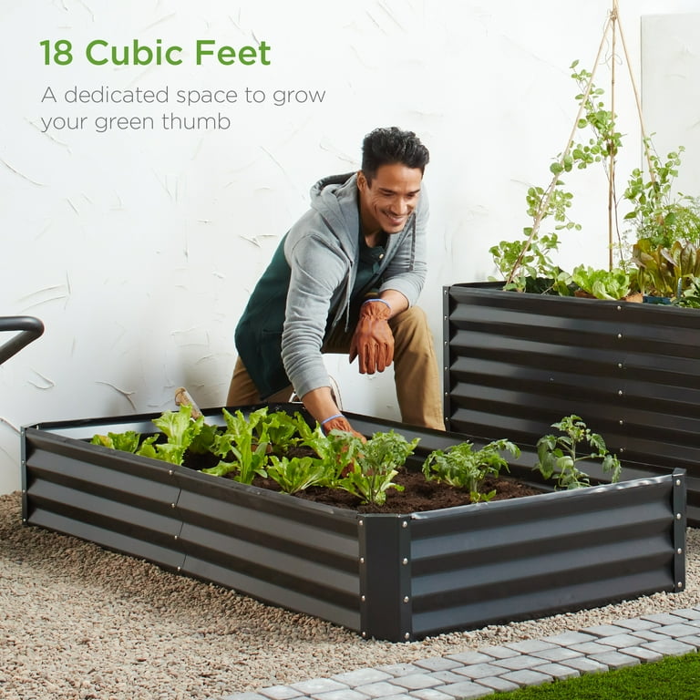 Best choice products metal raised garden bed online