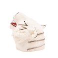 thumbnail image 1 of Títeres de mano de tigre blanco Guantes de cabeza de animal de goma suave Modelos de simulación Juguetes para niños, 1 of 3