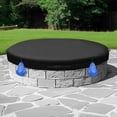 thumbnail image 1 of Outdoor Firepit Covers Round, Oxford Cloth Outdoor Rain, Snow and Wind Fire Pit Cover and Sandbag, Suitable for 52-56 Inch Round Built in Stone Firepits, 1 of 7