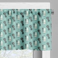 thumbnail image 5 of Ambesonne Mid Century Valance & Curtain, Abstract Shapes Art, 55"x36", Seafoam Dark Grey and Ivory, 5 of 7