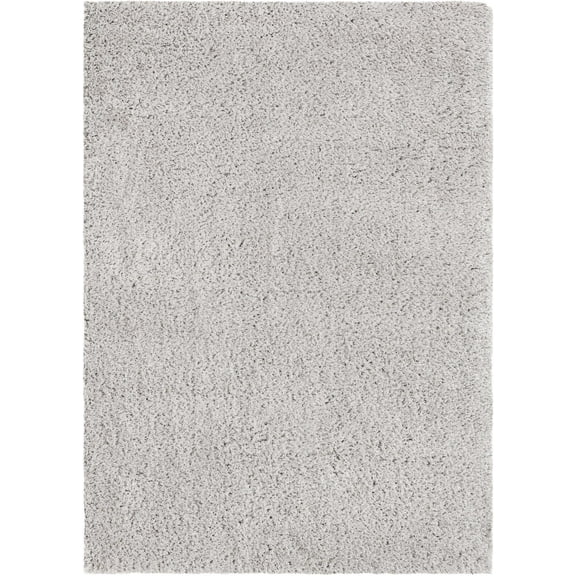 Unique Loom Marilyn Monroe Opulence Shag Collection Area Rug - (7' x 10' Rectangle Silver Screen)