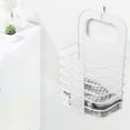 thumbnail image 5 of Clothing Storage Bins Laundry Basket Wall Mounted Rack Plastic Small Dirty Laundry Hamper Basket with Handle for College Dorm 21*12*36cm (White), 5 of 6