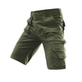 thumbnail image 6 of GrmtClth Mens Water Resistant Ripstop Cargo Shorts 2026 Relaxed Fit Solid Color Short Pant Hiking Multi Pockets Outdoor Work Shorts Soft Clothes Army Green L, 6 of 8