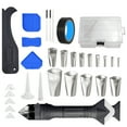 thumbnail image 1 of Graflsoa 32-Piece Multi-Purpose Caulking Tool Kit with Stainless Steel Nozzles, Scrapers, Brushes, and Storage Box for Kitchen, Bathroom, and Window Maintenance, 1 of 6