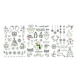 thumbnail image 4 of de 3 fluorescentes a prueba de sudor Navidad Santa Elk Bells Set de calcomanías 01, 4 of 9
