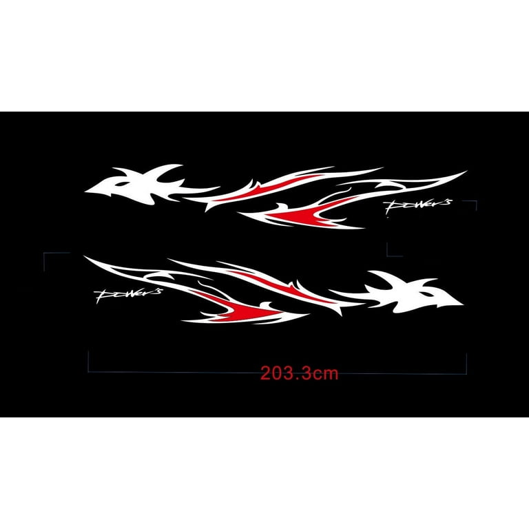 1 Set Car Auto Body Sticker Sport Self-Adhesive Side Truck Vinyl Graphics  Decals Dragon Totem (Black)