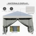 thumbnail image 7 of SUGIFT 10' x 10' White Gazebo Pop Up Canopy w/ Mesh Curtains, 7 of 7