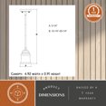 thumbnail image 6 of Toledo Black Farmhouse Mini Pendant Ceiling Light Clear Jar Glass, 6 of 8
