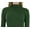 Dark Green Cotton, variant on Women's Soft Cotton Long Sleeve Turtleneck Sweatshirt - Malachite - 1X