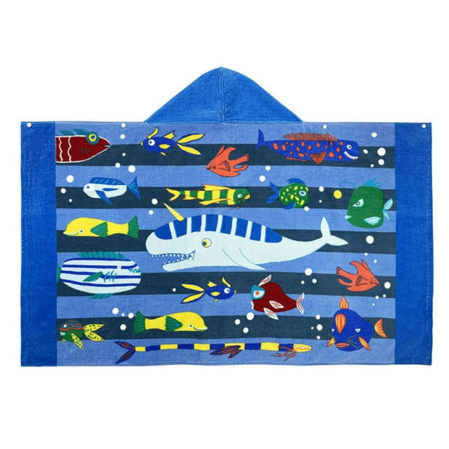 Toalla De Baño Con Capucha Para Niños Poncho De Surf Para Bebés Bata Suave Y Envolvente Para Niños Pequeños Para Ducha/Playa/Piscina 50 X 30 Toalla Grande Envolvente