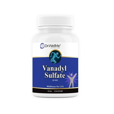Dr.WellMe Nutrition Vanadyl Sulfate Supplement 10 mg, Maintains Healthy Blood Sugar Level, 100 Tablets