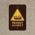 thumbnail image 5 of Peanut Allergy Yellow Warning Sign Home Business Office Sign, 5 of 6