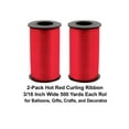 thumbnail image 3 of LoonBalloon 500 Yards Hot Red Curling Ribbon ‚ 3/16 Inch wide Gift & Balloon Decor (2-Pack), 3 of 4